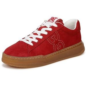 Sam Edelman Rhea Sneakers voor dames, Rode Excursie Effen Getaway Solids, 38.5 EU