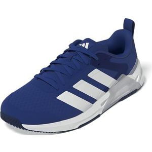 adidas Men's Dropset Vario Training Sneaker, Team Royal Blue/White/Halo Silver, 13 Wide