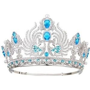 Kroon haarband zendspoel, prinses kroon hoofdband for vrouwen, meisjes, bruiden, bruiloft, prom, verjaardagsfeestje (Color : Style 8)