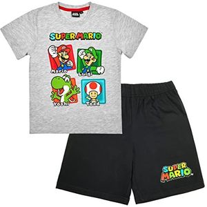 SUPER MARIO pyjama korte mouwen pyjama, grijs, 104