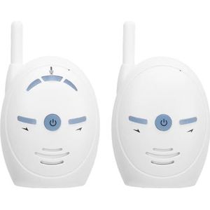 Audio-Babyfoon, Draadloze Digitale Audio-babyreismonitor met Nachtlampje, Slaapliedjes, Ingebouwde Microfoon en Luidspreker, Draagbare Babyfoon op Batterijen voor op Reis