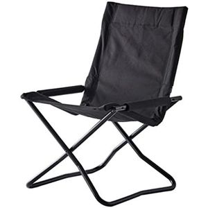 Camping Stoel Outdoor Opvouwbare Vrijetijdsstoel X-beugel Zitting Opvouwbare Kruk Met Rugleuning Visbenodigdheden Outdoor Kraamstoel Klapstoel (Color : Black, Size : 55x55x84cm)