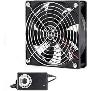 12 cm 120 mm snelheid grote lucht 110 V 220 BTC LTC mijnbouwmachine werkstation kast grafische kaart rack koeler koelventilator(Green)