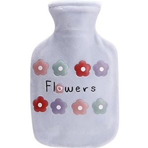 Warmwaterkruik pluche watervullende warmwaterzak cartoon zachte herbruikbare handwarmer warmwaterkruik gezellige hoes winter warme buik hand warmte warmwaterzak (D)