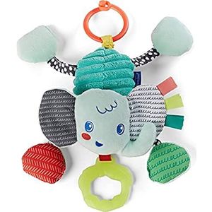 INFANTINO Pull & Shake Jittery Pal Elephant, Blue and Colourful