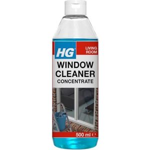 HG Raamreiniger, professionele supergeconcentreerde formule voor schone, streepvrije glans, gebruikt door professionele raamreinigers - 500ml (297050106)