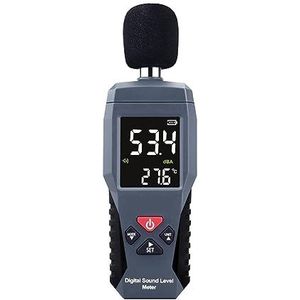 Decibel Geluidsmeter Digitale Geluidsniveau Meter Kleur Decibel Monitor Audio Niveau Meter Tester Geluidsmeting Diagnostisch Hulpmiddel Alarm