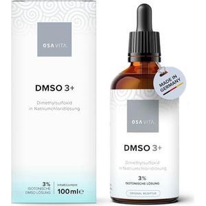 OSAVITA® DMSO 3+ I DMSO isotone oplossing 3% I dimethylsulfoxide-oplossing, 99,9% zuiverheid Ph. Eur. I 100 ml met pipet I Made in Germany