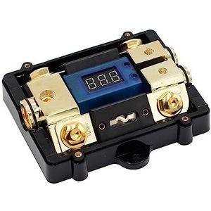 2 weg Power Distribution blok AUTO Audio Versterker ANL Zekering houder doos met Digitale Led Display (70A)