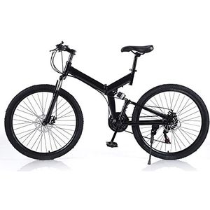 TRIEBAN Vouwfiets voor volwassenen, 26 inch, mountainbike, racefiets, vouwfiets, 21 versnellingen, 150 kg, offroad-fiets, stadsfiets, opvouwbare fiets van koolstofstaal