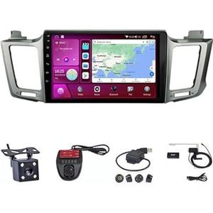 Android Touch Screen Car Stereo 10 Inch Car Stereo Radio Plug And Play Autotoebehoren Autoradio met Bluetooth En Navigatie En Achteruitrijcamera Voor Toyota RAV4 2013-2018 (Size : M600S 4G+WIFI 6G+