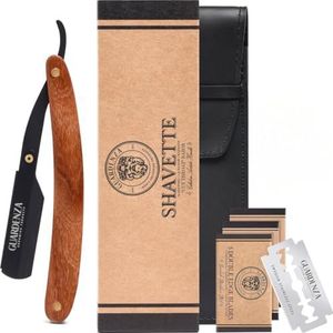 Guardenza Scheermes (incl. 30 scheermesjes en etui) – open scheermes – barbiermes