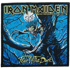 Unbekannt Iron Maiden Aufnäher - Fear Of The Dark - Iron Maiden Patch - Gewebt & Lizenziert !!