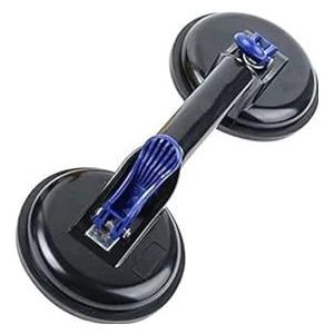 C63B Praktische vacuümzuignap Glasheffer Zuigplaat for glazen tegels Houten paneel heffen(Two claws)