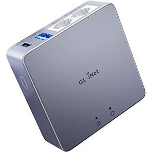 GL.iNet MT2500A (Brume 2) Mini VPN-beveiligingsgateway voor thuiskantoor en werken op afstand - VPN-server en client voor thuis en op kantoor,VPN-cascading, 2.5G WAN(behuizing van aluminiumlegering)