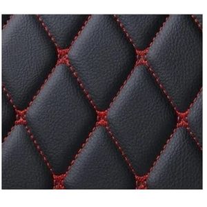 Kofferbakbeschermer PU-leren Kofferbakmatten Voor Carnival 2015-2017 Interieurdetails Auto-accessoires Tapijt Alle Modellen Auto Kofferbakmatten(Zwart rood)