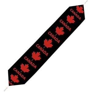 Canada Vlag Esdoorn Tafelloper Lange Korte Pluche Met Kwastjes Decoratie voor Thuis Boerderij Bruiloft 177 79 90 Inch