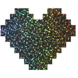 Regenboog glitter achtergrond gedrukt bouwstenen blok puzzel hartvormige foto DIY bouwsteen puzzel gepersonaliseerde liefde baksteen puzzels voor hem, voor haar, voor geliefden