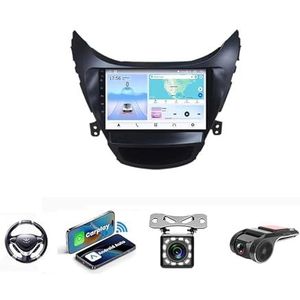 Android 13 Auto Stereo MP5 Player 9'' Screen Autoradio Voor Hyundai Elantra I35 2011-2016 Car-play Android Auto GPS-navigatie Bluetooth RDS FM AM DAB+ Radio Stuurbediening Voice Control(NF-2 4Core 2+3