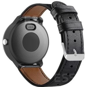 Essidi 20 22mm lederen horlogeband geschikt for Garmin Vivoactive 3 Muziek 4 armband polsband lus for voor Venu Sq 2 Forerunner 55 245 (Color : Black, Size : For Forerunner 245)