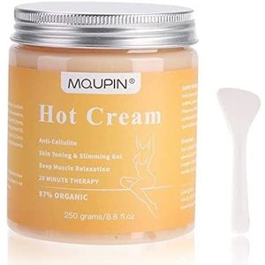 Cellulitis crème MQUPIN, anti-cellulitis massage, apparaat Verstevigende crème activeert de huid, voor taille, buik, benen en andere delen (250 g)