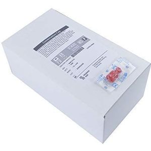 100 Kombistopfen Verschlußstopfen einzel steril verpackt Rot