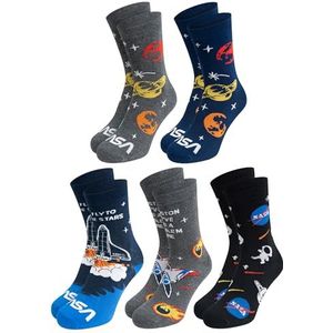 United Labels 5 paar Nasa-sokken voor heren, kleurrijk, 40-45, herensokken, Meerkleurig, 40-45 EU