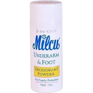 Milcu Onderarm & Voet Deodorant Poeder 80 Gram Grote Grootte door Milcu
