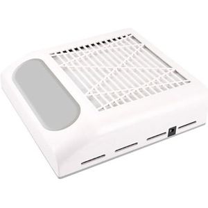 Nagelstofafzuiger Afzuigventilator for manicure Stofzuiger for nagels Stofafzuiging Sterke zuigzuiger met filter Nagelstofafscheider DIY Manicure Beginnersvriendelijk(White)