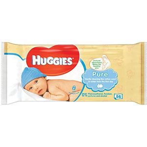 12x Huggies Billendoekjes Pure 99% Water 56 doekjes