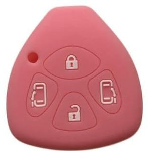 DINGYXIN Siliconen Sleutel Cover Case Houder, voor Toyota Corolla Auris Hilux Camry 40 50 RAV4 Symbool Vitz Yaris Icoon Porte Afstandsbediening Sleutel Cover