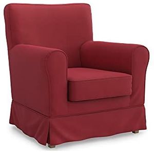 MASTERS OF COVERS Vervangende Hoes voor Fauteuil Compatibel met IKEA Ektorp Jennylund Fauteuil, Jennylund Hoes, Ektorp Jennylund Hoes, Jennylund Fauteuil Hoes, 78 x 85 x 84 cm (Katoen, Rood)