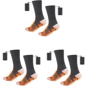 Verwarmingssokken voor buiten, elektrische, koudebestendig, warmtetherapie, zweetabsorberend, 3 paar