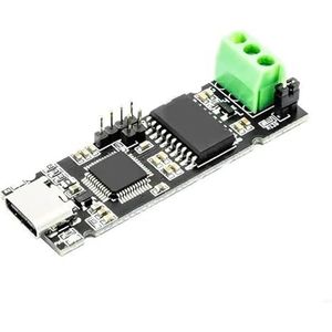 USB naar CAN-module, CANable PCAN-debugger CAN-bus-foutopsporingstool for Linux Win10 11 TYPE-C USB-foutopsporingssoftwarecommunicatie(CANable for Pro,2PCS)