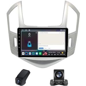 Draadloze Carplay Android 14 Autoradio 2Din geldt voor Chevrolet Cruze J300 J308 2012-2015 9Inch Autoradio met GPS-navigatie/RDS-radio/DSP Achteruitkijkcamera+Stuurwielbediening(B,C10 Pro)