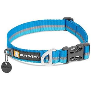 RUFFWEAR Crag hondenhalsband, reflecterende en comfortabele kraag voor dagelijks gebruik, blauwe schemering, 11""-14