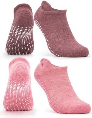 Occulto - Mady - Yoga Sokken - Roze-Rood - Pak van 2 paar - Maat 39-42