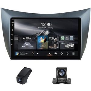 Autoradio 2 Din Bluetooth met Carplay en Android Auto,geldt voor Lifan Smily 320 2008-2015 9 inch met touchscreen stereo auto ondersteunt stuurbediening Achteruitrijcamera(NF-6)