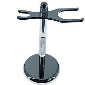 Scheermeshouder,. Scheermeshouder Praktische scheerborstelstandaard for heren, roestvrijstalen standaard scheerkwasthouder, mode mannelijk 15cm scheermesrek borstelreisset