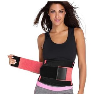 Rugcorrectie, Rugbrace Taille Decompressie Riem Wervelkolom Ademend Lendensteun Korset Rugondersteuning(Pink,M)