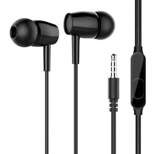 JAMNGHB Sport Oortelefoon Met Ingebouwde Mic Veilige 3.5mm Poort Voor Running Fietsen Universeel Apparaat Snoer Oordopjes Met Microfoon