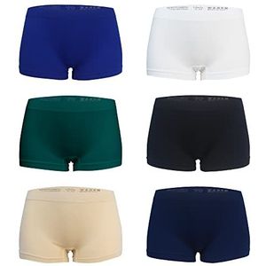 Libella Set van 6 boxershorts voor dames, microvezel, zonder zijnaden 3908, meerkleurig2 x 6, 34/36