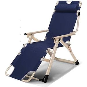 SFQEVHRZ Ligstoel, lichtgewicht Zero Gravity Stoelen, blauwe opvouwbare en liggende ligstoel, verstelbare loungestoel, fauteuil, fauteuil voor strand, terras, tuin