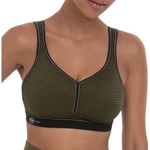 Anita - Performance Sport bh zonder Beugel - Dark Olive/Black - Katoen