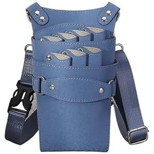 Kapperstas voor uitrusting Kappersschaar Heuptas Kapperstas 7-positie Kapperstas Kapper Kapper Schoonheidssalon Gereedschapstas Kapperstas(Blue 7 Slots)
