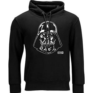 Star Wars - Darth Vader Face Premium - capuchontrui zonder zakken - 80% biologisch katoen, 20% gerecycled polyester - Heren Hoody Fans, zwart, XXL