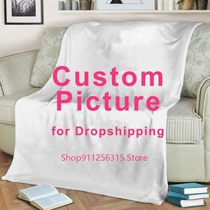 Aangepaste Deken Custom Flanel Gooi Deken Gepersonaliseerde Fleece Dekens Voor Sofa Gift Aangepaste DIY Personaliseer Baby Deken (80""x60""/200x150cm)