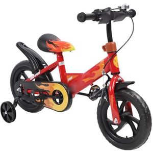 Kids Bike, Kids Bike 12 Inch Foam Wheel High Carbon Steel Frame Kinderen Sportfiets Met Training Wielen Voor Peuter Rood
