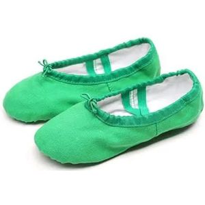 Nieuw Dames Ballet Zapatos De Baile Ballerina's Dansen Mujer Salsa Kinderen Schoenen voor Dans (Groen, 31)