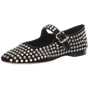 Sam Edelman Michaela Mary Jane Flat Black Suede Gem 10 Medium